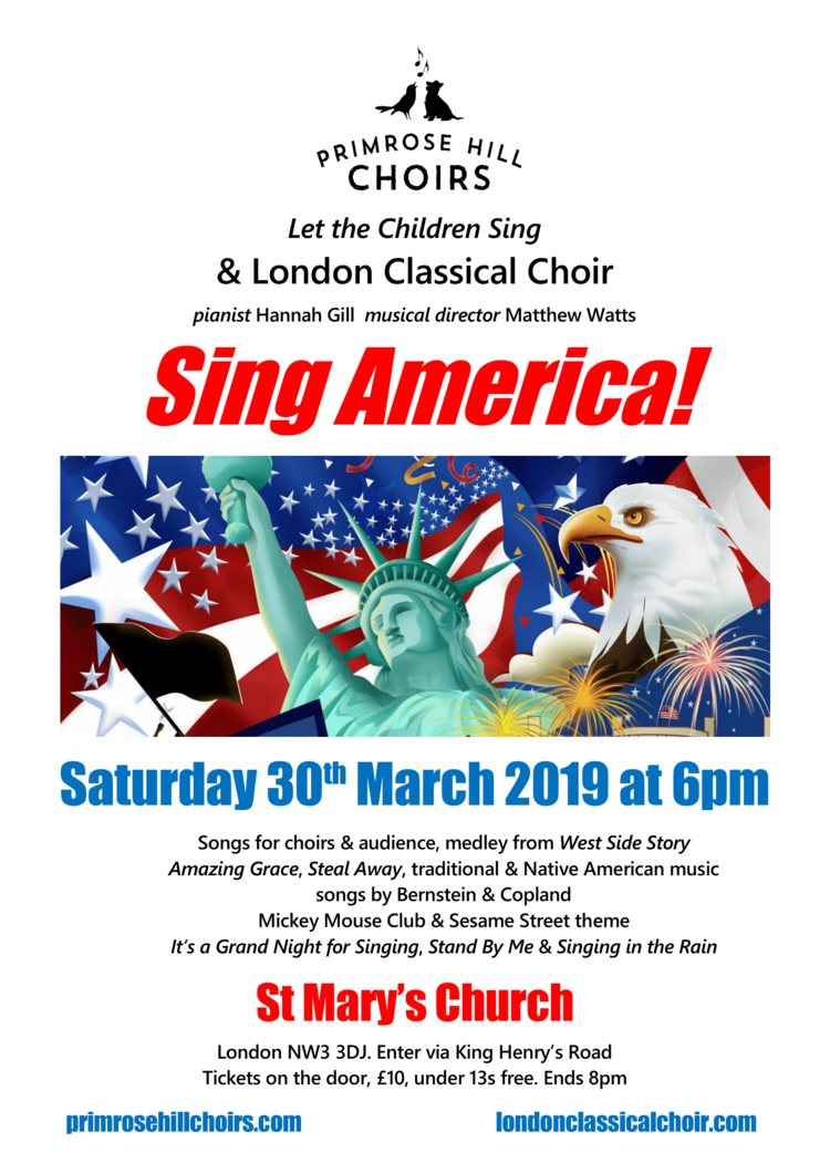 Sing America! - with the Primrose Hill Choir